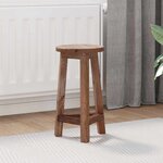 vidaXL Tabouret Naturel 28 x 28 x 50 cm Bois d'Acajou