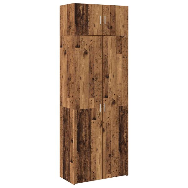 vidaXL Armoire de rangement 3 Pièces Bois ancien