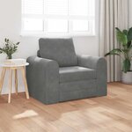 vidaXL Canapé-Lit Gris foncé 98 x 71 x 83 cm Velours
