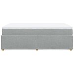 vidaXL Sommier à lattes de lit et matelas gris clair 120x190 cm tissu