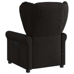 vidaXL Fauteuil de massage inclinable électrique Noir Tissu