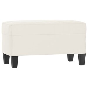 Banc banquette beige 70 x 35 x 41 cm tissu microfibre 02_0010688