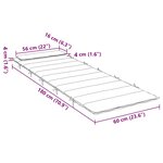 vidaXL Coussin de chaise longue anthracite 180x60x4 cm tissu oxford