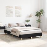 Lit vidaXL 120x190 cm en bois d'ingénierie chêne noir