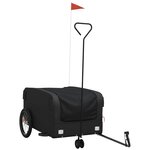 vidaXL Remorque de vélo noir 45 kg fer