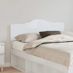 vidaXL Tête de lit Blanc Brillant 120 cm Bois d'ingénierie