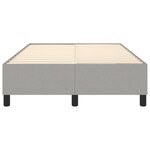 vidaXL Cadre de lit à ressorts gris clair 120x200 cm tissu