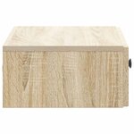vidaXL Table d'appoint murale Chêne Sonoma 59 x 34 5 x 17 cm