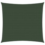 vidaXL Voile d'ombrage 160 g/m² Vert foncé 3 6x3 6 m PEHD