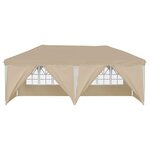vidaXL Tente de fête pop-up 575 x 288 x 245 cm Crème