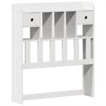 vidaXL Cadre de lit sans matelas blanc 75x190 cm bois de pin massif