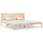 vidaXL Cadre de lit sans matelas 200x200 cm bois massif de pin