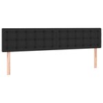vidaXL Sommier à lattes de lit avec matelas Noir 180x200 cm Similicuir
