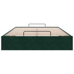 vidaXL Cadre de lit ottoman sans matelas vert foncé 120x200 cm velours
