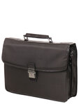 Cartable serviette Katana work en Nylon - 38 cm - 2 soufflets - 16842 - Chocolat