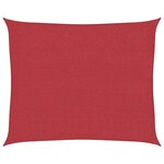vidaXL Voile d'ombrage 160 g/m² Rouge 2 5x3 m PEHD