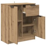 vidaXL Buffet chêne artisanal 60 x 30 x 70 cm Bois d'ingénierie