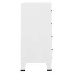 vidaXL Armoire à tiroirs industrielle Blanc 78x40x93 cm Métal