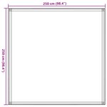 vidaXL Tapis de tente sable 250x250 cm PEHD
