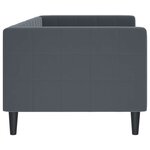 vidaXL Lit de repos gris foncé 80x200 cm velours