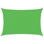 vidaXL Voile d'ombrage 160 g/m² Vert clair 3 5x4 5 m PEHD
