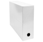Boite transfert IDERAMA Pelliculé Brillant Dos de 90 mm Blanc x 5 EXACOMPTA