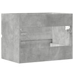 vidaXL Armoire de salle de bain gris béton bois d'ingénierie