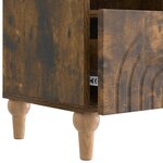 vidaXL Meuble TV Chêne Fumé 102 x 34 5 x 50 cm Bois d’ingénierie