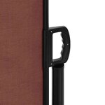 vidaXL Auvent latéral rétractable marron 200x600 cm