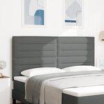 vidaXL Tête de lit design gris foncé 180 cm en tissu