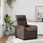 vidaXL Fauteuil de massage inclinable Marron Similicuir