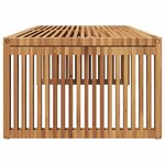 vidaXL Table d'appoint de jardin Empilable Marron 110 x 55 x 35.5 cm