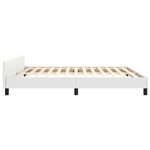 vidaXL Cadre de lit sans matelas blanc 160x200 cm similicuir