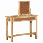 vidaXL Table de Toilette avec tiroir Marron 100 x 40 x 120 cm