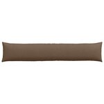vidaXL Coussins de canapé 2 Pièces Marron 200 x 40 cm tissu