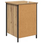 vidaXL Cabinet de chevet 2 Pièces Chêne artisanal 40 x 42 x 60 cm