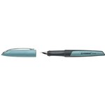 Stylo plume flow modern office  turquoise pastel stabilo