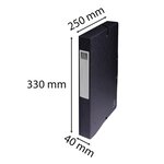 Boite De Classement Exabox Dos 40mm Carte Lustrée - A4 - Noir - X 8 - Exacompta