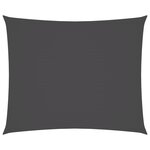 vidaXL Voile de parasol tissu oxford rectangulaire 2x3 m anthracite