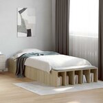 vidaXL Cadre de lit sans matelas chêne sonoma 90x200 cm