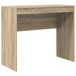 vidaXL Bureau avec tiroir avec étagère 2 Pièces Chêne Sonoma