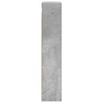 vidaXL Armoire murale de salle de bain Gris Béton 20 x 14 x 70 cm