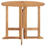 vidaXL Mobilier à dîner d'extérieur pliable 5 Pièces Bois solide de teck