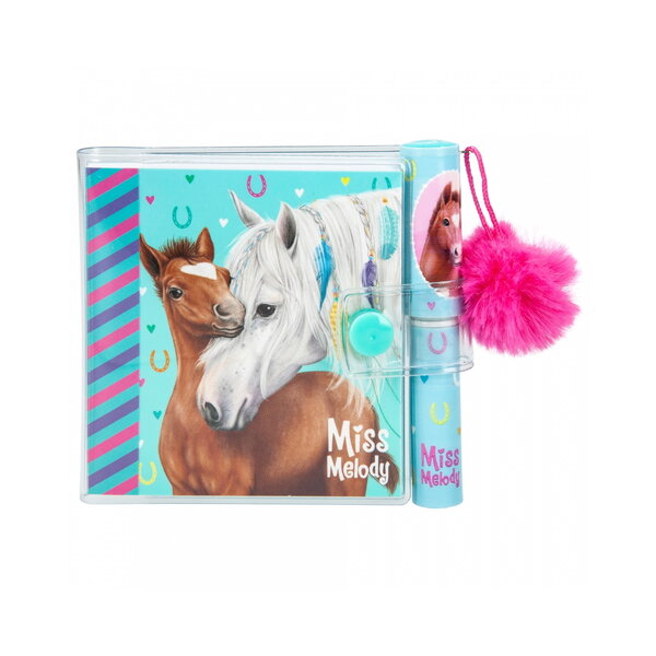 Petit Carnet A Spirales + Mini Stylo Bille - Cheval Blanc Poulain