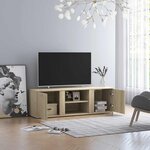 vidaXL Meuble TV Chêne sonoma 120x34x37 cm Bois d’ingénierie