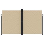 vidaXL Auvent latéral rétractable beige 200x1200 cm