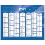 Calendrier de banque 14 mois 550 x 405 mm Bleu Quovadis