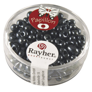 Perle Rocaille Papillon Anthracite 3 2 x 6 5 mm 18 g