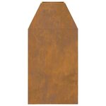 vidaXL Braise Marron 50 x 50 x 100 cm Acier résistant aux intempéries