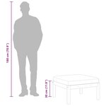 vidaXL Repose-pied de jardin avec coussin Bois d'acacia massif